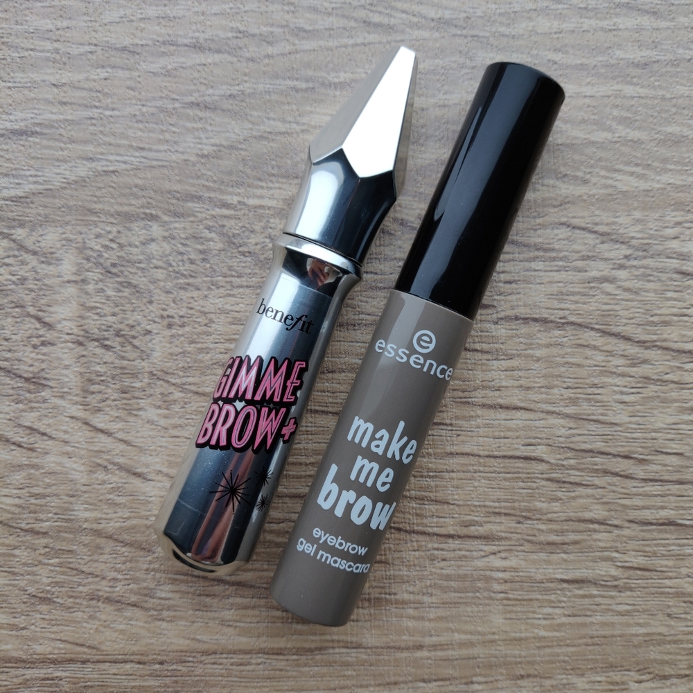 Benefit Gimme Brow in 3, Essence Make Me Brow in 3